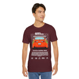 Legendary Orange Street Machine Rear View Unisex Heavy Cotton Tee Powerful JDM Inspired Car Art Graphic Shirt for Collectors and Gearheads