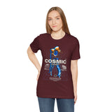Cosmic Catalyst Unisex Jersey Short Sleeve Tee Graphic T-Shirt Futuristic Sci Fi Space Astronaut Cyberpunk Streetwear Bold Galaxy Design Alpha Mindset Fashion