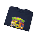 Halloween Cartoon Monsters Unisex Sweatshirt Cozy Streetwear Pullover Spooky Fall Fashion Perfect for Halloween Nights and Autumn Outings