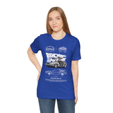 Futuristic Retro Sci Fi Time Travel Car Blueprint Art Unisex Heavy Cotton Tee Premium Streetwear For Vintage Car Lovers Collectors And Enthusiasts