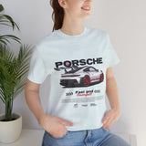 High-Performance Track Machine Blueprint Design Unisex Heavy Cotton Tee Powerful Street Racing Inspired Graphic Shirt