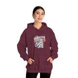 Eyes On Me Boys Medusa Hoodie Comfortable Unisex Heavy Blend Sweatshirt Mythological Streetwear Bold Empowerment Design for Self Expression Perfect Gift for Friends Birthdays Cozy Days Casual Wear