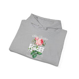 Stay Positive Forget Problems Rose Hoodie Comfortable Unisex Sweatshirt Motivational Streetwear Bold Floral Empowerment Design for Self Growth Perfect Gift for Friends Birthdays Cozy Days Casual Wear