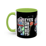 Eyes On Me Boys Medusa Accent Coffee Mug 11oz 15oz Mythological Streetwear Bold Empowerment Design Perfect Gift for Coffee Lovers Friends Birthdays Daily Motivation
