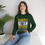 Hustler Original Money Maker Unisex Heavy Blend Crewneck Sweatshirt Streetwear Graphic Bold Dollar Bill Print Motivational Entrepreneur Pullover