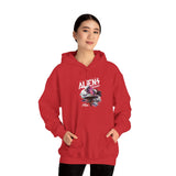 Aliens Exist UFO Graphic Unisex Heavy Blend Hooded Sweatshirt Sci Fi Streetwear Alien Space Hoodie