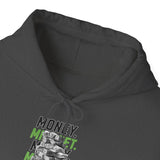 Money Mindset Unisex Heavy Blend Hooded Sweatshirt Graphic Hoodie Black Hustle Grind Wealth Entrepreneur Motivational Streetwear Bold Artistic Fashion Outfit