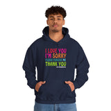 Ho’oponopono Hoodie Heavy Blend Pullover Unisex Sweatshirt Healing Affirmation Spiritual Gratitude Mindfulness Positive Energy Streetwear
