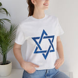 Star Of David Emblem Unisex Heavy Cotton Tee Spiritual Cultural Heritage Symbol Timeless Jewish Identity Graphic Shirt Meaningful Gift Casual Everyday Wear