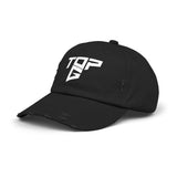 TopG Unisex Distressed Cap Vintage Washed Adjustable Dad Hat Motivational Hustler Streetwear Fitness Entrepreneur Alpha Mindset Baseball Cap