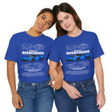 Aventador Blue Hypercar Blueprint Unisex Heavy Cotton Tee High Performance Streetwear Design for Car Enthusiasts Racers and Speed Lovers