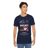 Italian Superbike Panigale Style Racing Motorcycle Graphic Unisex Heavy Cotton Tee Premium Streetwear T Shirt for Riders Bikers Enthusiasts and Everyday Wear
