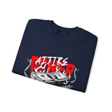 Attire Power Unisex Heavy Blend Crewneck Sweatshirt Graphic Pullover Black Hustler Money Stack Design Wealth Streetwear Bold Entrepreneur Alpha Mindset Financial Success Fashion