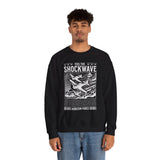 Feel The Shockwave Horizon Force Airplane Graphic Unisex Heavy Blend Crewneck Sweatshirt Aviation Military Streetwear Pullover