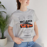 Orange Hypercar Blueprint Unisex Heavy Cotton Tee High Detail Automotive Art Streetwear Graphic for Car Enthusiasts and Daily Wear