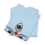 Divine Maa Durga Trinetra Minimal Art T Shirt Hindu Goddess Shakti Bhavani Devi Graphic Tee Spiritual Devotional Streetwear Navratri Festival Ethnic Indian Culture Unisex Cotton Casual Wear Gift For...