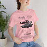 Legendary Retro Muscle Coupe Blueprint Unisex Heavy Cotton Tee Powerful Vintage Streetwear Art Shirt for Car Lovers & Collectors