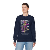 Romance Rose Unisex Heavy Blend Crewneck Sweatshirt Graphic Pullover Black Gothic Aesthetic Love Inspired Streetwear Fashion Artistic Outfit