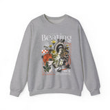 My Heart Is Beating Floral Anatomy Collage Unisex Heavy Blend Crewneck Sweatshirt Vintage Abstract Graphic Bold Artistic Streetwear Pullover