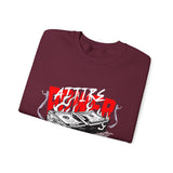 Attire Power Unisex Heavy Blend Crewneck Sweatshirt Graphic Pullover Black Hustler Money Stack Design Wealth Streetwear Bold Entrepreneur Alpha Mindset Financial Success Fashion