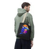 Ballena Cosmic Whale Art Eco Tote Bag Vibrant Geometric Ocean Design Durable Canvas Reusable Shopping Bag Premium Artistic Streetwear Accessory Perfect Gift for Nature Lovers Dreamers and Creative Thinkers