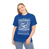 Feel The Shockwave Horizon Force Airplane Graphic Unisex Heavy Cotton Tee Military Aviation Streetwear T Shirt