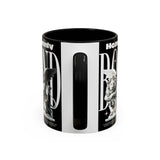 Heavenly Bond Accent Coffee Mug 11oz 15oz Angel And Lion Statue Spiritual Artistic Graphic Ceramic Cup Bold Motivational Streetwear Inspired Fashion Drinkware