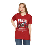 African Twin Adventure Motorcycle Graphic Tee Off Road Touring Bike T Shirt For Riders Explorers Long Distance Travel Motorsport Streetwear Gift