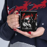 Brave Warrior Roman Gladiator Ceramic Mug Bold Motivational Coffee Cup Inspirational Streetwear Style Tea Mug Durable Print