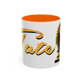 Tate Knight Logo Accent Coffee Mug 11oz 15oz Gold Foil Chess Horse Design Motivational Hustler Ceramic Cup Bold Luxury Inspired Streetwear Gift Drinkware