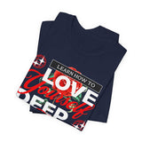 Love Yourself Deep Unisex Jersey Short Sleeve Tee Self Love Graphic T Shirt Rose Motivational Quote Streetwear Positive Affirmation Fashion Mindset Inspired Apparel