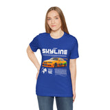 JDM Street Racing Legend Skyline R34 Inspired Supra MK4 Style Unisex Graphic Tee Japanese Drift Car Culture Motorsport Streetwear Shirt