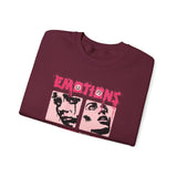 Emotions Speak Louder Than Words Graphic Unisex Heavy Blend Crewneck Sweatshirt Streetwear Art Fashion Statement Pullover