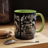 Cronus The Dark Sovereign Accent Coffee Mug 11oz 15oz Greek Mythology Statue Graphic Gothic Streetwear Bold Artistic Ceramic Cup