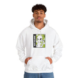 Not Alone Alien Unisex Hoodie UFO Graphic Pullover Sweatshirt Cartoon Extraterrestrial Sci Fi Space Themed Conspiracy Inspired Paranormal Streetwear