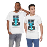 Blue Formula Race Car Graphic Unisex Heavy Cotton Tee High Speed Streetwear for Motorsport Fans and Racing Lifestyle Enthusiasts