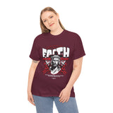 Faith Over Fear Jesus Crown Of Thorns Unisex Heavy Cotton Tee Christian Graphic Bold Religious Streetwear Motivational Bible Verse T Shirt