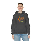 Unisex Ho’oponopono Sunflower Hoodie Heavy Blend Pullover Sweatshirt Healing Affirmation Spiritual Gratitude Mindfulness Positive Energy Streetwear