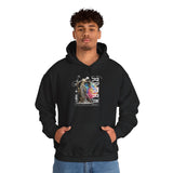 Sculptural Future Statue Art Graphic Unisex Heavy Blend Hooded Sweatshirt Cosmic Greek Goddess Abstract Bold Streetwear Hoodie