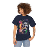 Jocker Sinister Grin Unisex Heavy Cotton Tee Gothic Streetwear Bold Horror Art Design Dark Psychological Graphic Shirt For Fearless Souls And Creative Collectors