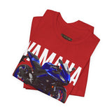 R3 Inspired Sport Motorcycle Art Unisex Heavy Cotton Tee Dynamic Streetwear Graphic for Riders and Moto Enthusiasts