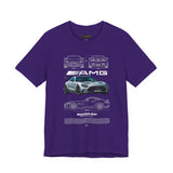 Silver Performance Coupe Front View Art Unisex Tee Luxury Speed Streetwear Automotive Graphic Shirt
