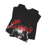 Brave Warrior Roman Gladiator Graphic Print Unisex Jersey Short Sleeve Tee Bold Motivational Streetwear Premium T Shirt