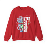Eyes On Me Boys Medusa Crewneck Comfortable Unisex Heavy Blend Sweatshirt Mythological Streetwear Bold Empowerment Design for Self Expression Perfect Gift for Friends Birthdays Cozy Days Casual Wear