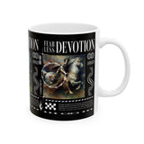 Fearless Devotion Ceramic Mug Classical Art Courage Loyalty Commitment Symbolism Motivational Coffee Cup