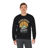 Golden Dreams Silver Reality Money Graphic Unisex Heavy Blend Crewneck Sweatshirt Hustler Motivational Dollar Cash Streetwear