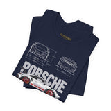 High Performance Track Racer Blueprint Art Unisex Heavy Cotton Tee Streetwear Motorsport Enthusiast Graphic Shirt