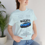 Blue Hypercar Artwork Unisex Heavy Cotton Tee High Speed Performance Inspired Streetwear Graphic Shirt For Car Enthusiasts And Automotive Art Collectors