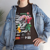Freedom Hand Rose Graphic Unisex Heavy Cotton Tee Comfortable Streetwear T Shirt Motivational Bold Artistic Design Statement Piece Perfect Gift for Friends Empowerment Casual Wear