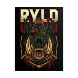 Jabali Warlord Glossy Poster Epic Warrior Wall Art Fantasy Beast Battle Design for Gothic Home Décor, Gaming Rooms, and Bold Fall Aesthetics